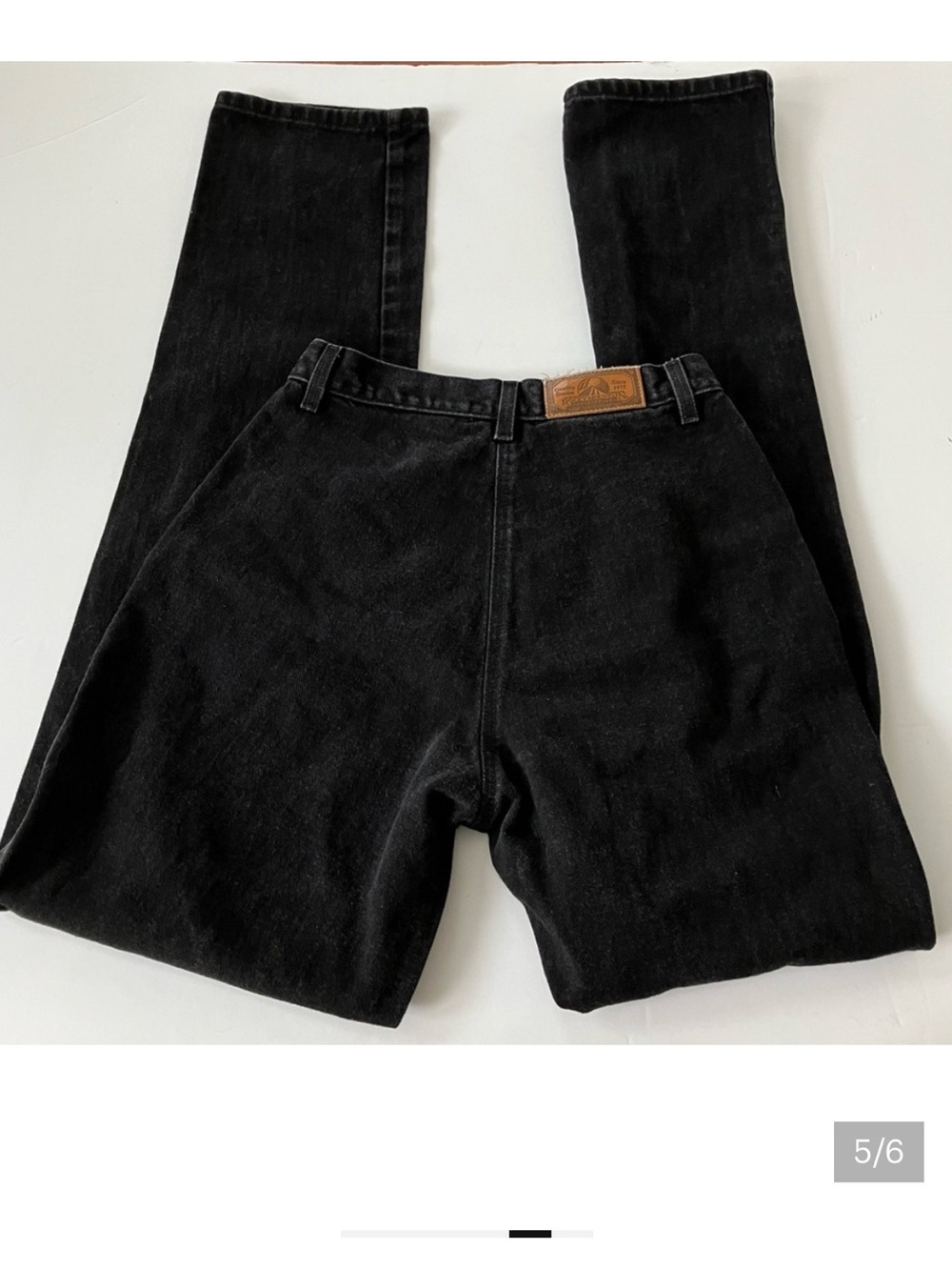 Rocky Mountain | Vintage Relaxed Black Denim XL Inseam High Waist Jeans 29 - Picture 3 of 5